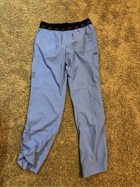koi Light blue ceil Jogger Scrub Pants with Logo Waistband medium